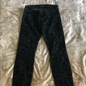 J Brand flocked skinny jeans, 25